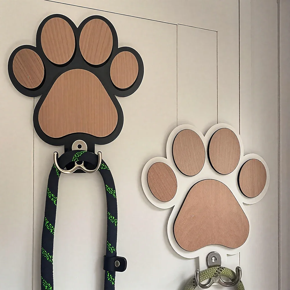 Paw Print Leash Hanger 1