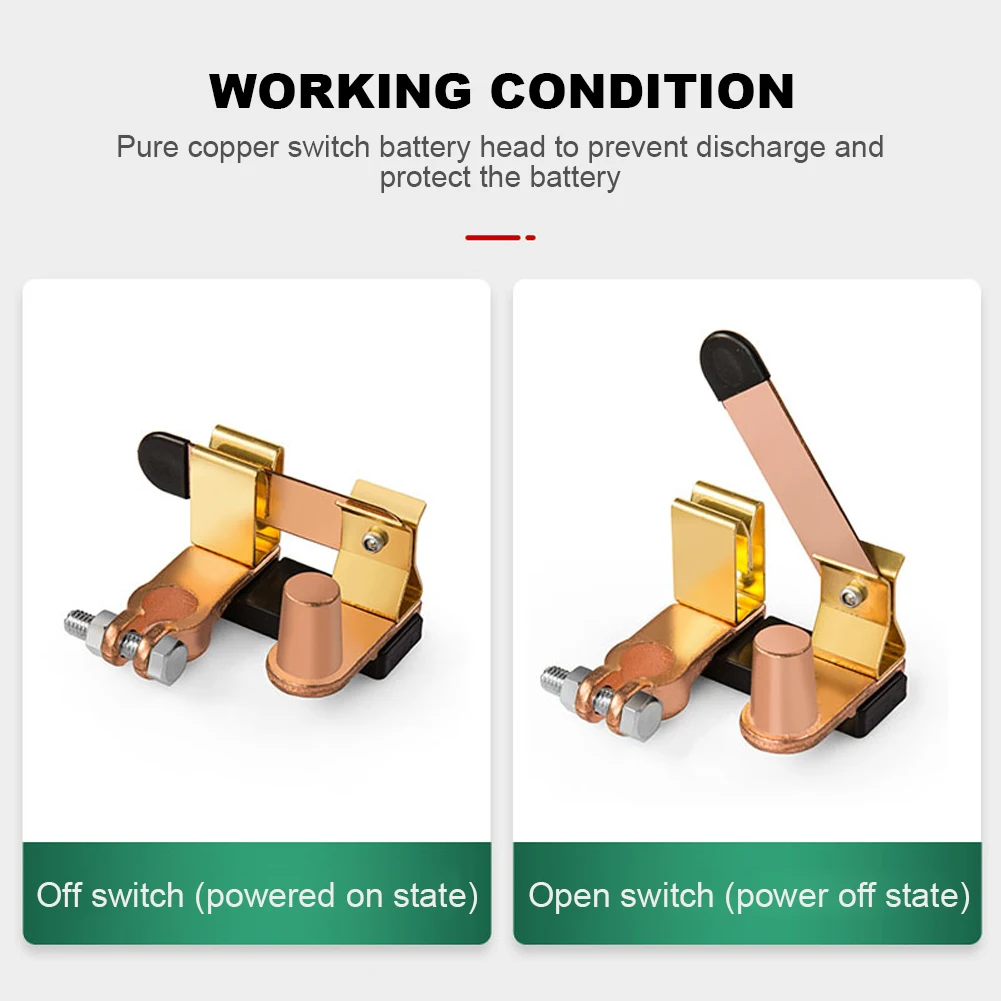 Negative Battery Disconnect Vertical Knife Blade Battery Master Switch Negative Cut Off Master For Car Vehicle RV