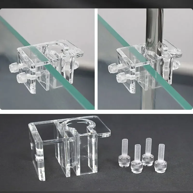 Acrylic Aquarium Fish Tank Glass Pipe Clamps