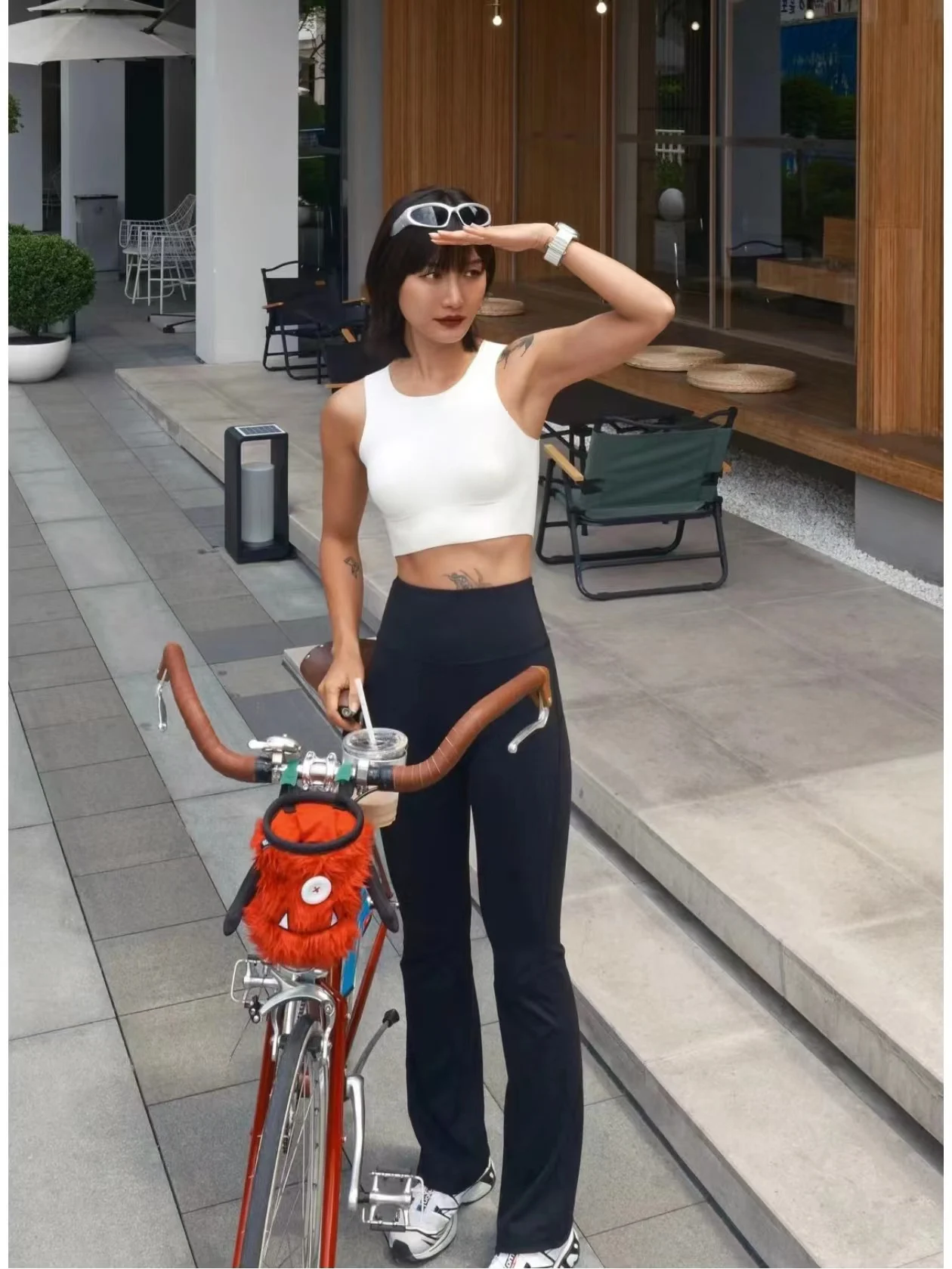 Women Flare Pants High Waist Sexy Slim Groove Pants Elastic Butt Lift Fashion Casual Streetwear Skinny Flare Leggings Yoga Pants