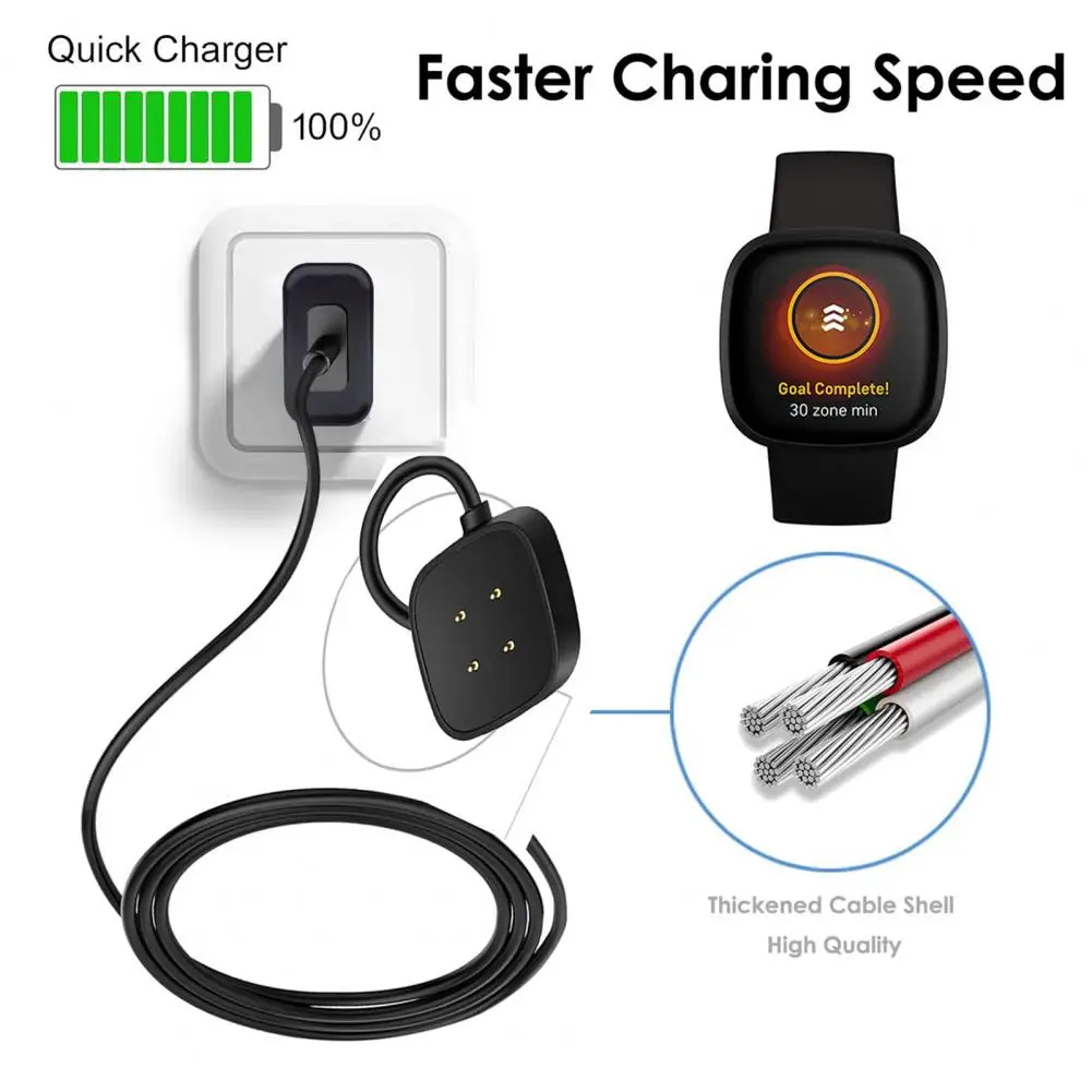 Cavo Di Ricarica Base Di Ricarica Magnetica Resistente Allo Strappo Per Fitbit Sense 2/Per Fitbit Sense/Per Fitbit Versa 4/Per Versa 3