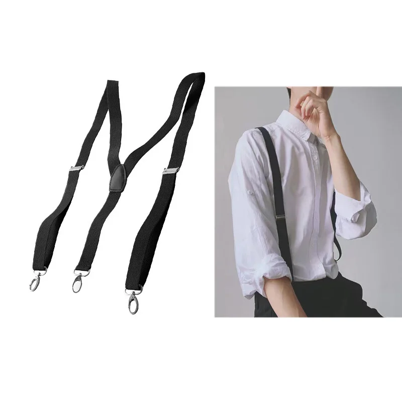 Mens Suspenders With 4 Swivel Hooks Adjustable Heavy Duty Braces Wfzrx1paxuflwuff