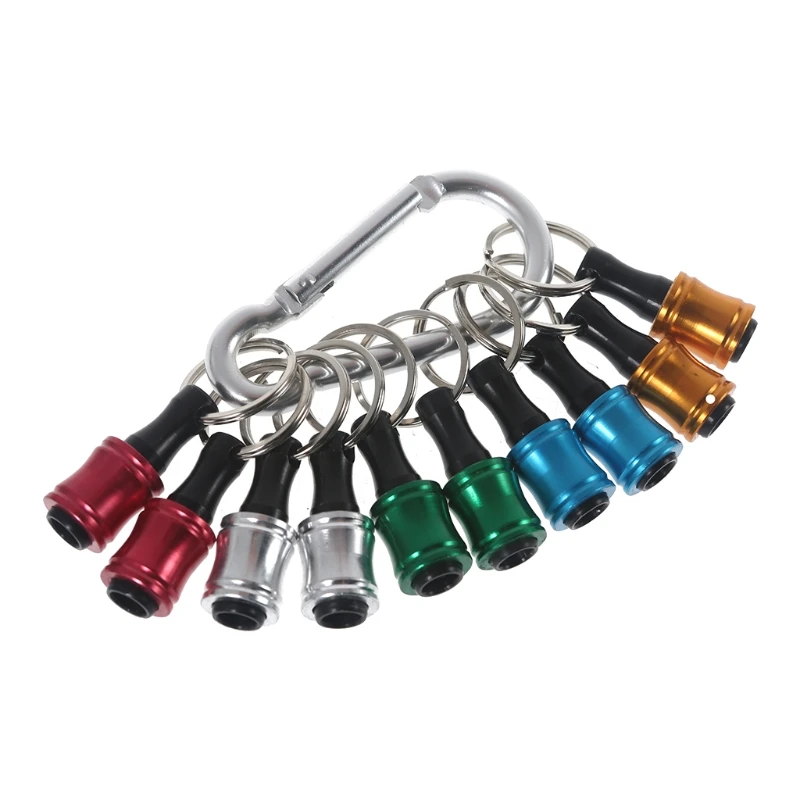 

10pcs Keychain Extension Bar Screwdriver Bits Holder Set Extension Bar Dropship
