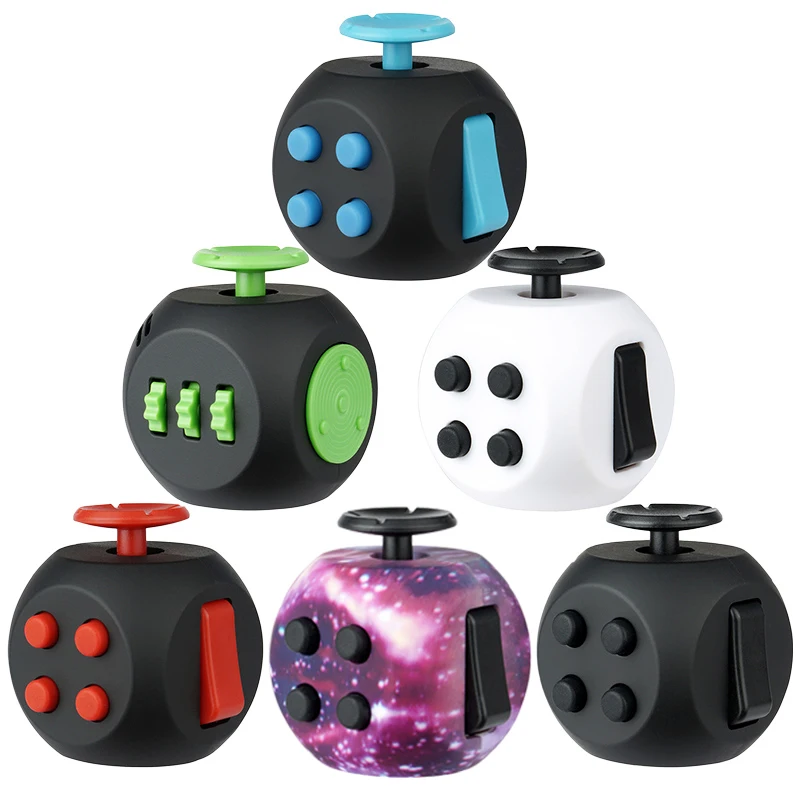 Fidget Toys giocattoli antistress per la punta delle dita dadi di
