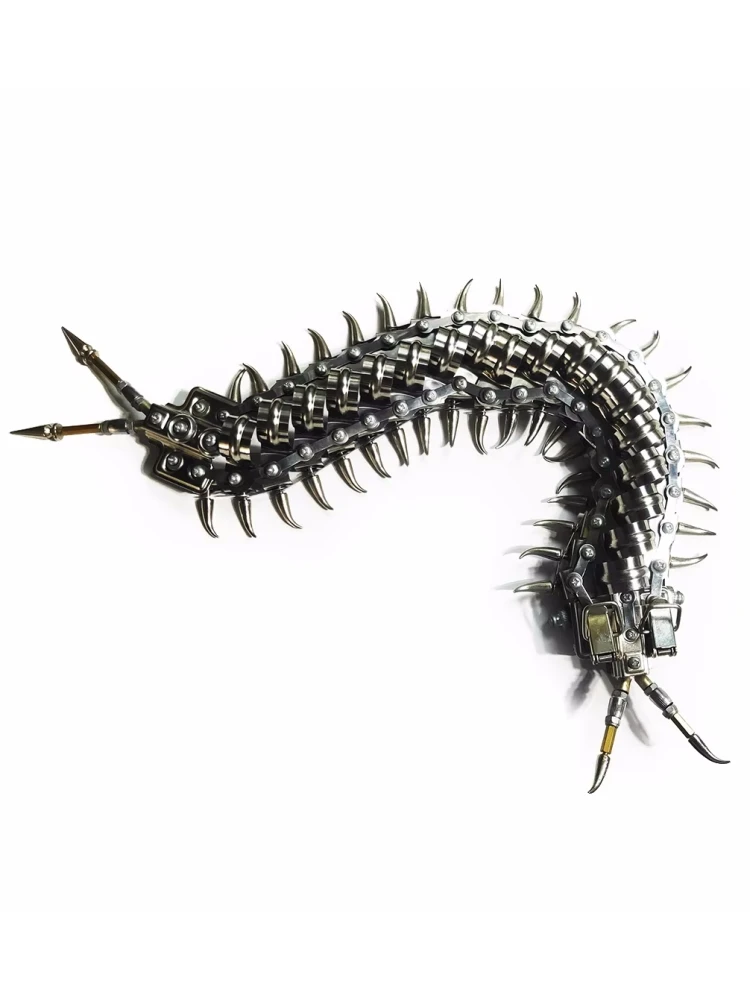3D precision metal flying centipede trend play metal stainless steel assembly adult assembly decompression puzzle punk model toy