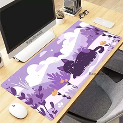 Colorful Cat Pink Kawaii XXL Gaming Mouse Pad with Locked Edges - 600x300x2mm (LY008886 (5))