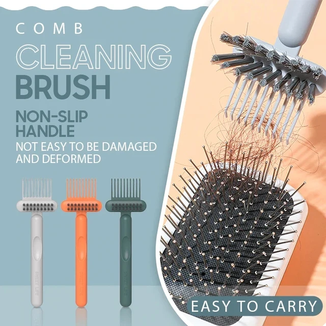 1PCS Plastic Handle Comb Cleaner Delicate Cleaning Removable Hair Brush Comb Cleaner Dropshipping 2