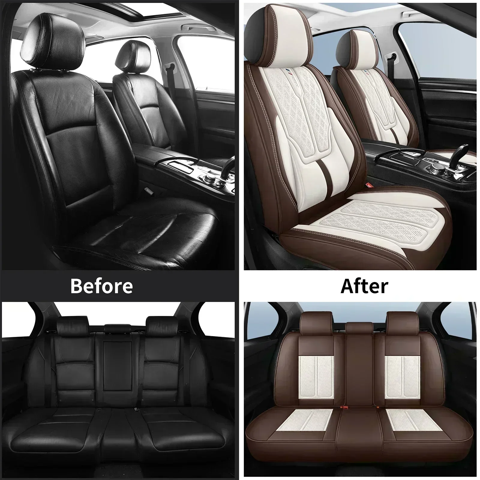 Universal PU Leather Seat Covers 4