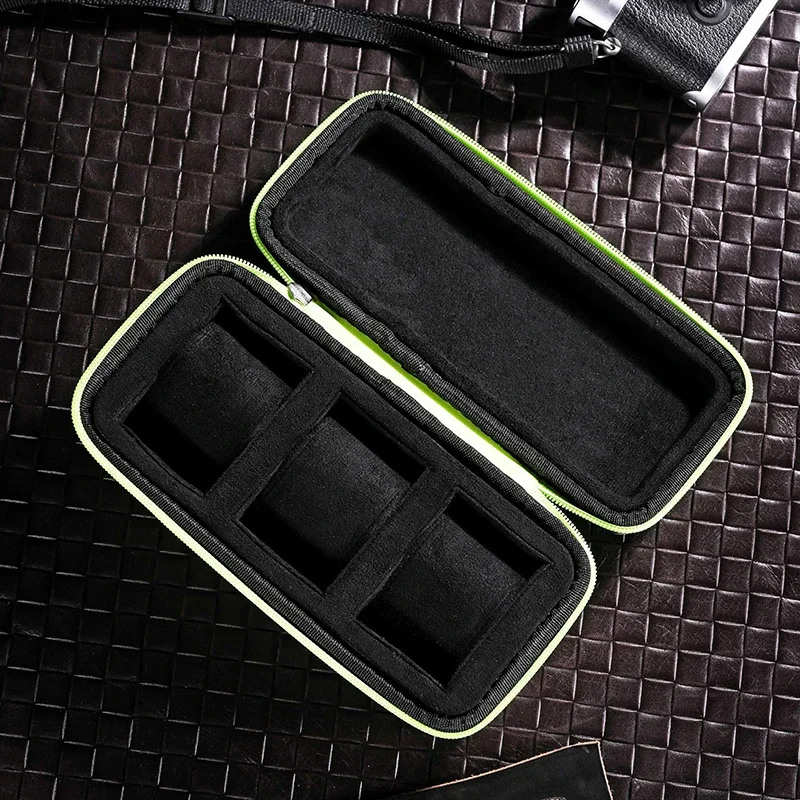 Luxury Tourist Watches 3slots Watch Rolls Bag Travel Portable Men's Watch Case Organizer for Men Jewelry Strap Storage Bag
