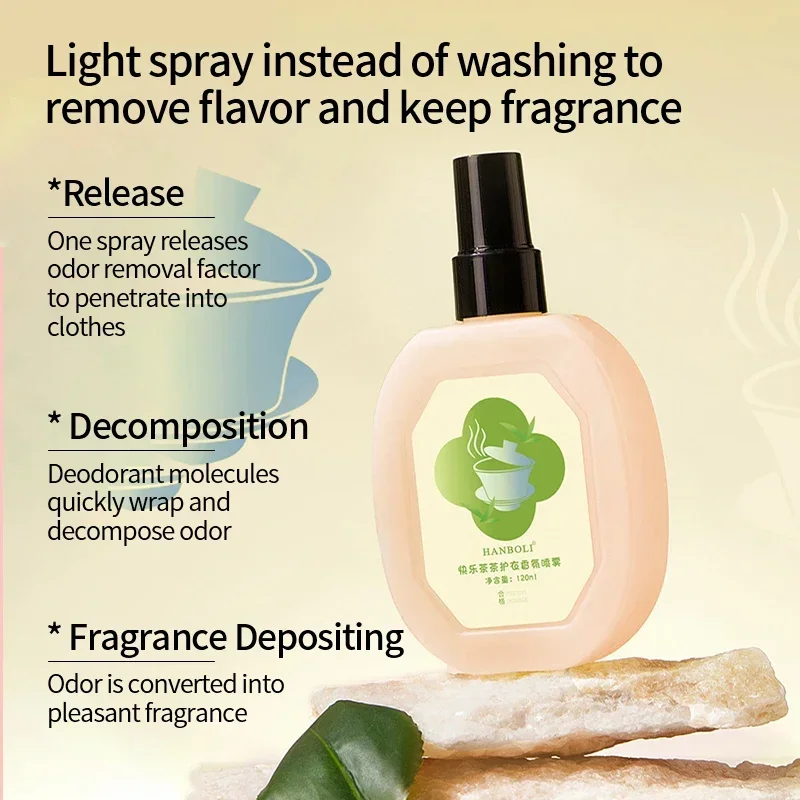Clothes Perfume Spray Freshener Mite Wardrobe Closet Fresh Deodorant Remover Men Women Clothing Fragrance Scent Long Last 120Ml