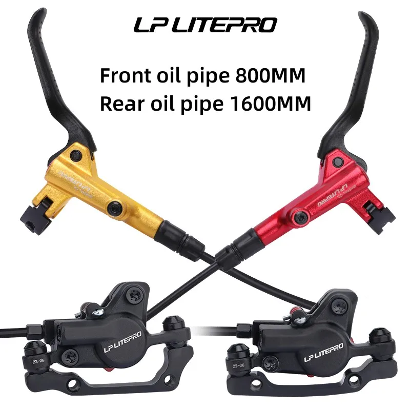 

Складные велосипедные тормоза Litepro, 2 поршня, гидравлические дисковые тормоза 800 мм/1600 мм, алюминиевый сплав, штангенциркуль давления масла с ротором 160 мм