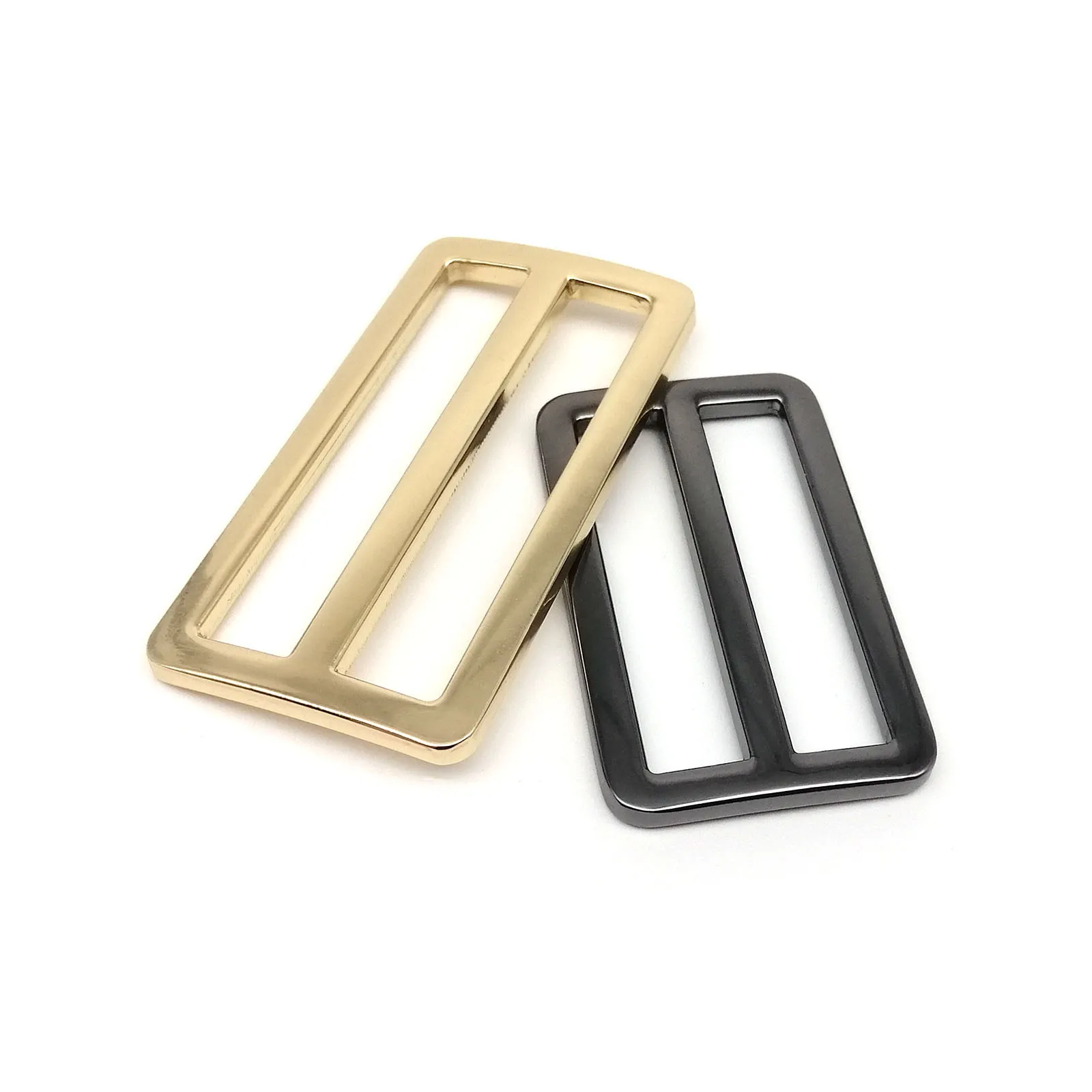 Metal Bag Buckle High Quality Thickened Leather Bag Shoulder Strap Belt Web Rectangle Adjust Tri-glide Pin Roller Slider Loop O Ring