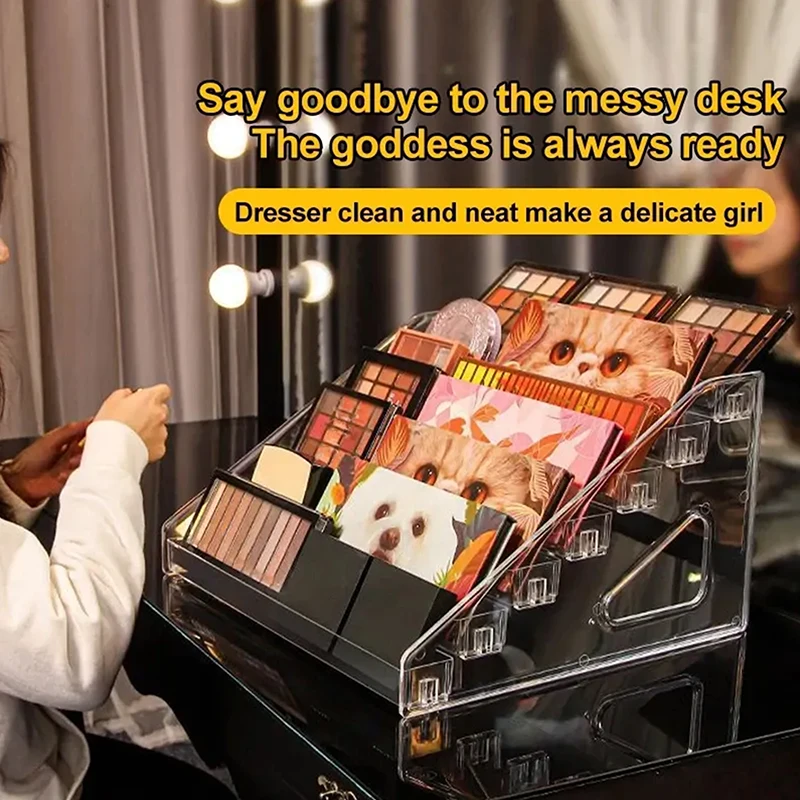 3/4/5/6/7 Layers Acrylic Cosmetic Nail Polish Orgaizer Display Rack Lipstick Perfume Makeup Storage Rack