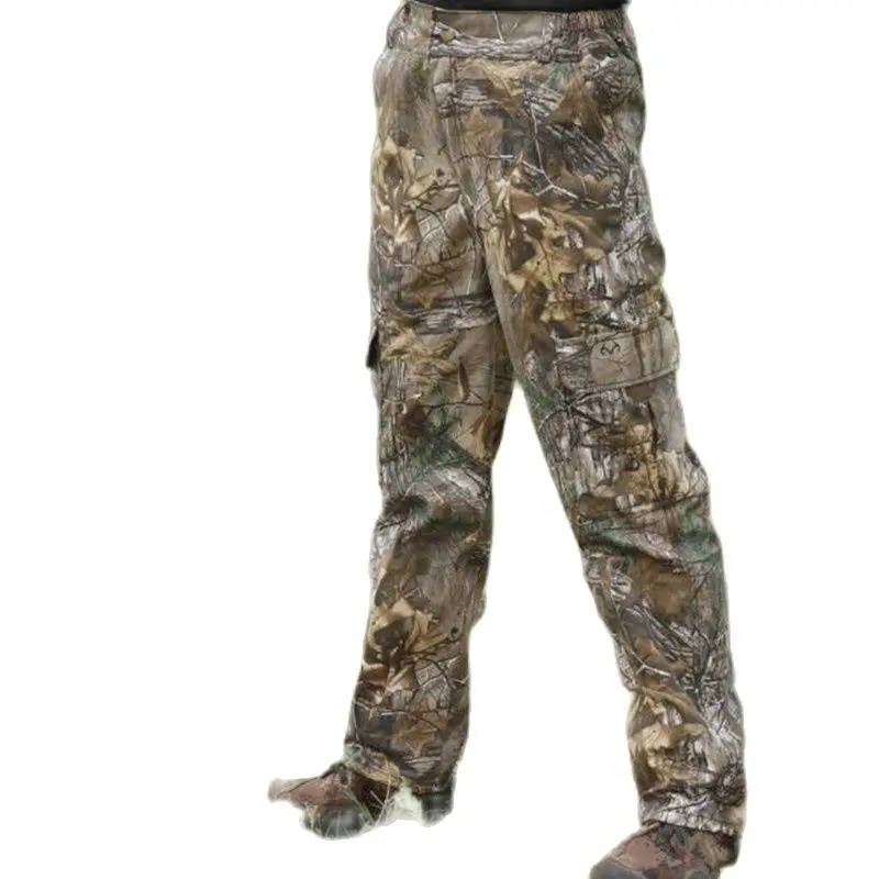 

Men Pants Large Size Cotton Breathable Bionic Camouflage Trousers Outdoor Hiking Fishing Jungle Hunting Long Bottoms