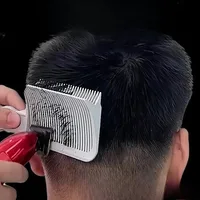 Peigne de coupe de cheveux de niveau professionnel, peigne pour coiffure à l'huile, peigne de nivellement, peigne de positionnement pour outils de coiffure pour hommes 1