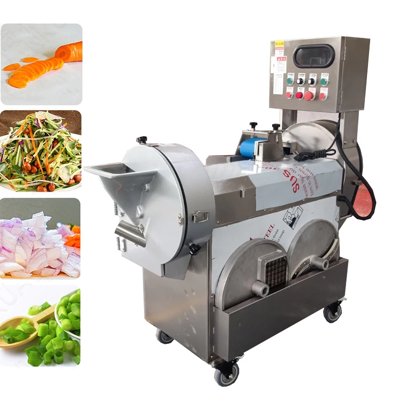 

Automatic Vegetable Slicer Machine Commercial Electric Dicing Machine Stainless Steel Onion Cutter Machine Potato Shredder