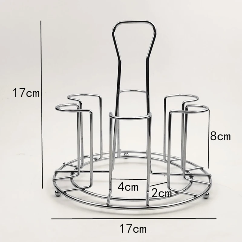 1Pcs Bar Metal Glass Cup Storage Rack for Water Mug Draining Drying Organizer Drain Holder Stand Useful Home Kitchen Supply 4