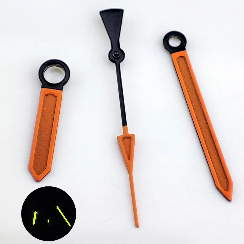 NH35 Hands C3 luminous Hands color blocking fits NH35/NH36/4R35/4R36 movement parts replacement parts