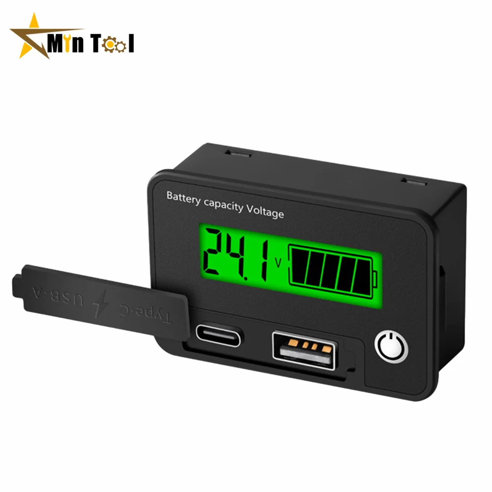 DC8-30V 18W Battery Capacity Indicator Lead-Acid/Lron-Lithium/Ternary Lithium Battery Tester battery tester lithium battery tester