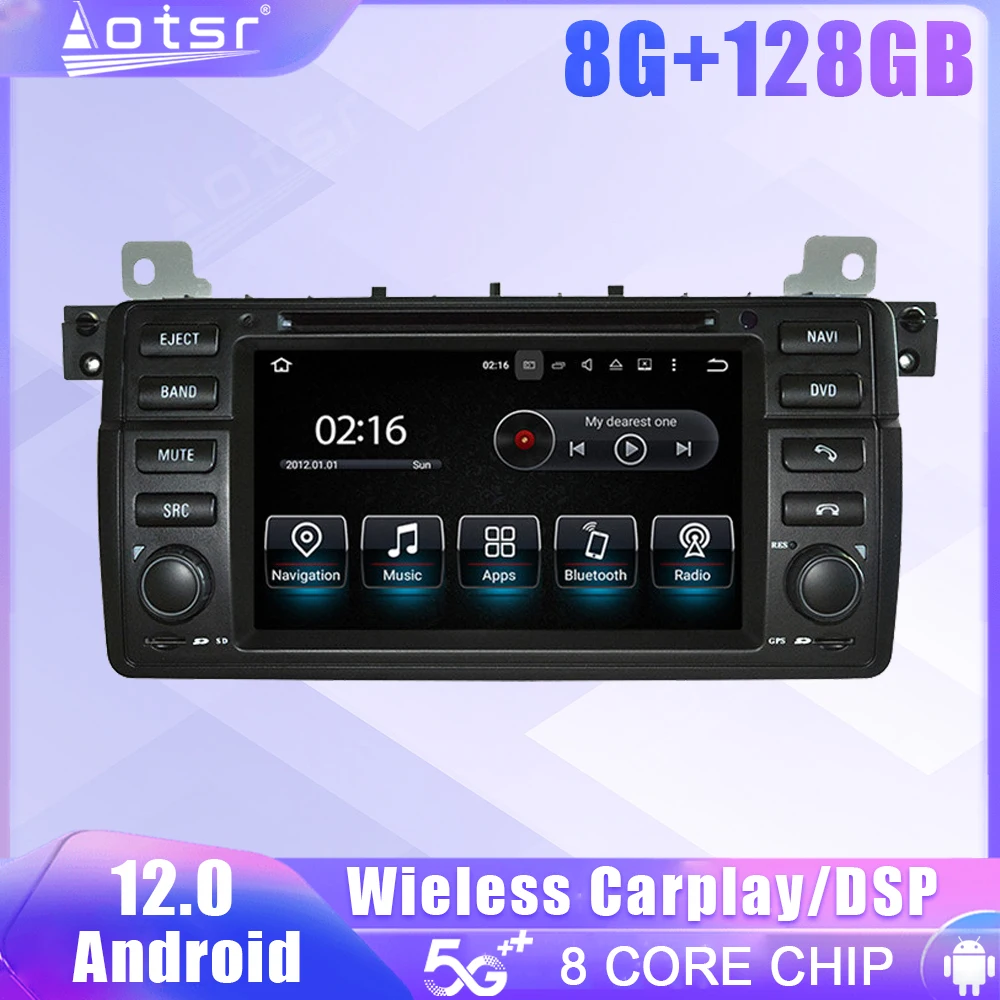 

Android экран автомобиля радио для BMW E46 M3 1998 1999 2000 2001 2002 2003 2004GPS DSP Carplay Автомобильный мультимедийный стерео головное устройство