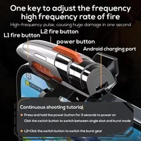 AK06 Six Fingers Mobile Phone Gaming Trigger Joystick Gamepad Aim Shooting L1 R1 Key Button for IOS Android PUBG Game Controller 5