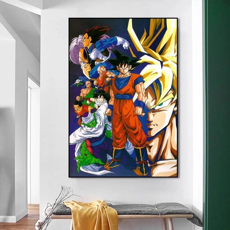 DIY Diamond Painting Anime Poster Naruto Dragon Ball Painting By Numbers Full Square 5D Diamond Embroidery Mosaic Handmade