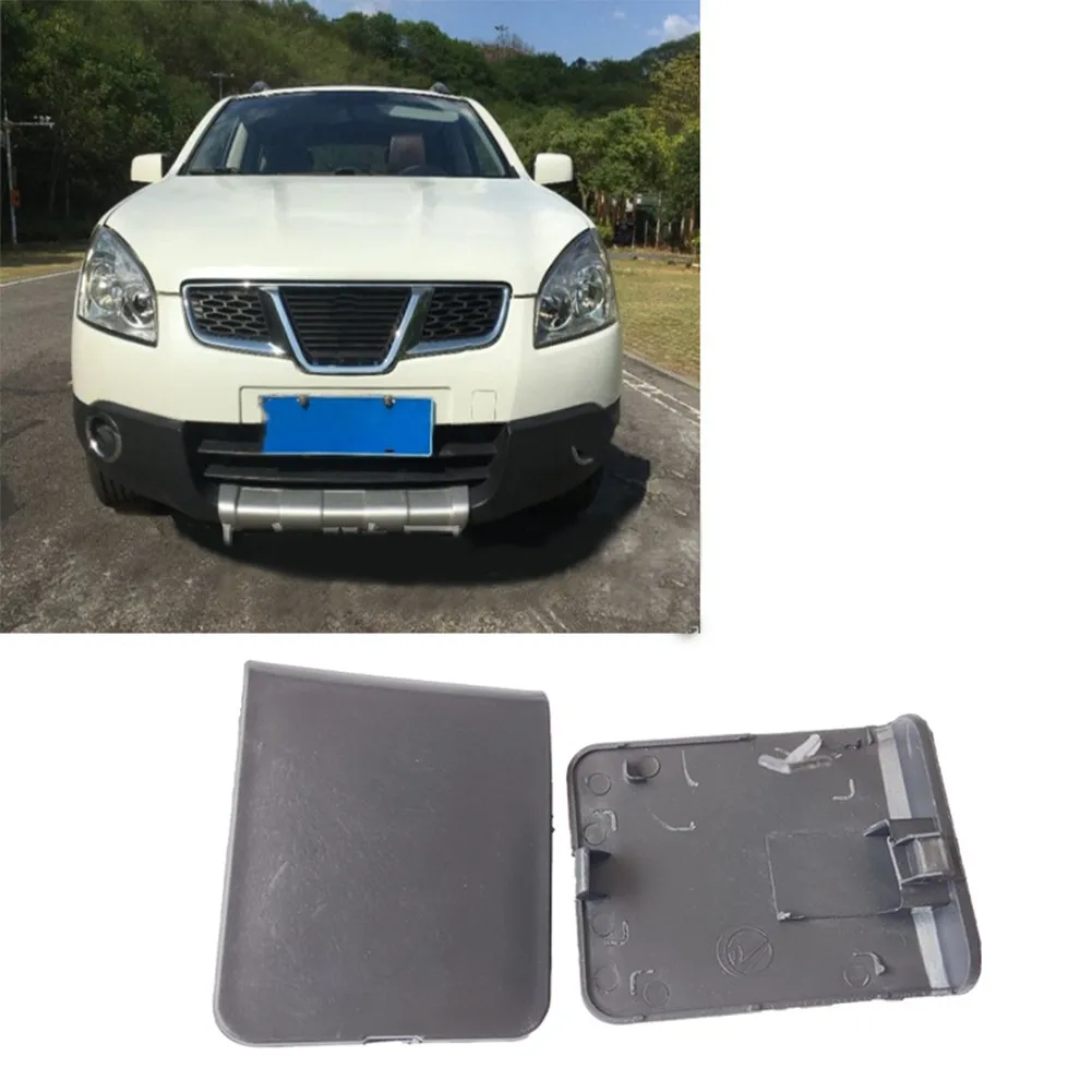 1pc Car Front Bumper Trailer Towing Cover Cap Suitable For Nissan Qashqai 2008-2015 #622A0-JE20A Auto Front Skirt