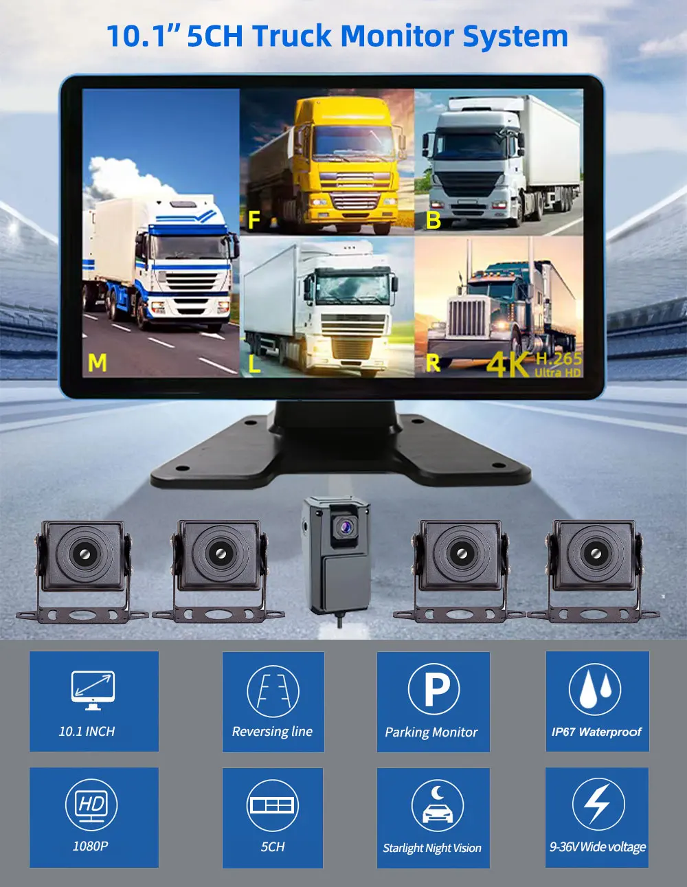 Ahd Car Surveillance Camera Vehicle Camera System Truck Vehicle Ahd