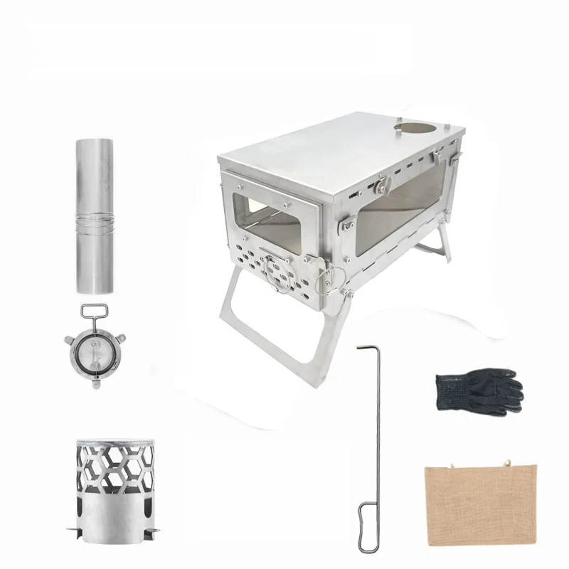 Titanium Wood Stove Backpacking | Wood Burning Stove Tent | Titanium Wood  Stove Tent - Outdoor Stove u0026 Accessories - Aliexpress