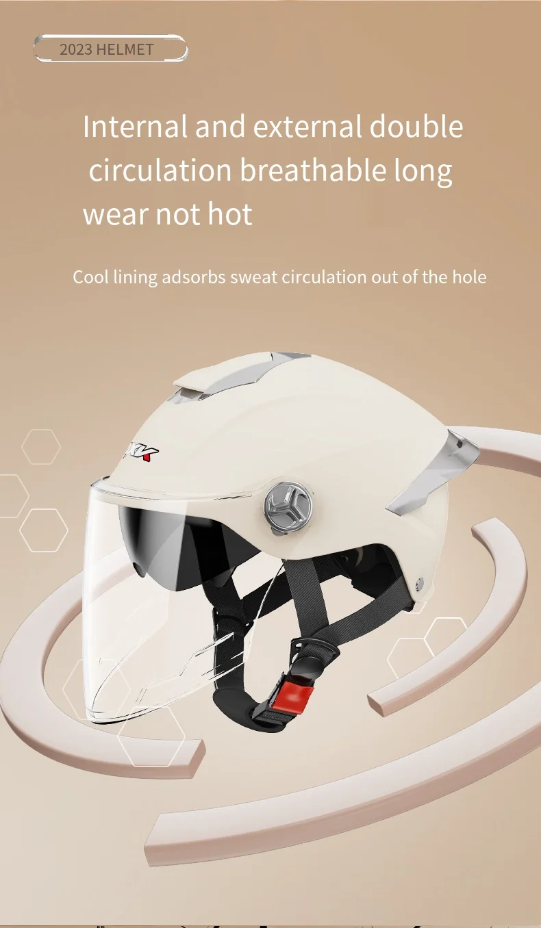 Demi-casque Enfant Réglable Avec Lunettes - Pour Ski, VTT, Motocross, Protection Sportive