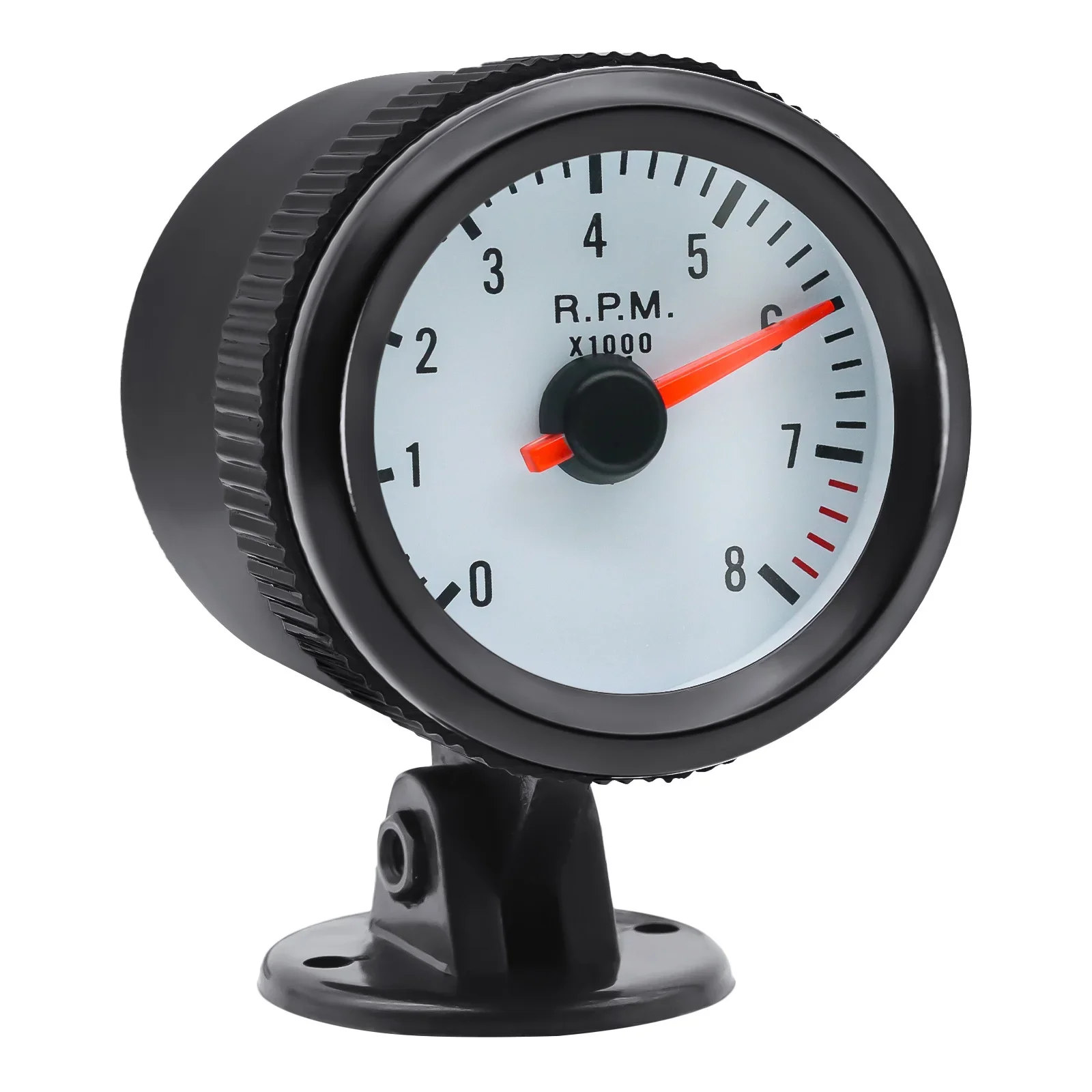 0‑8000RPM Tachometer 52mm Tacho Gauge Blue LED Backlight Universal for 12V Cars