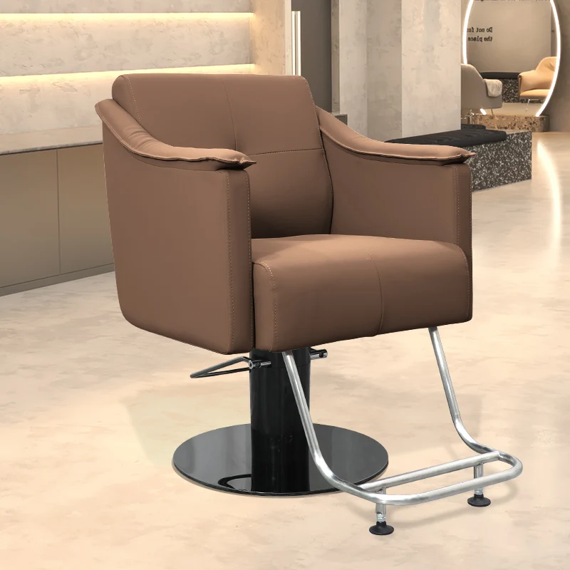 Facial Aesthetic Ergonomic Barber Chairs Equipment Swivel Rolling Barber Chairs Dental Silla Peluqueria Salon Furniture YQ50BC