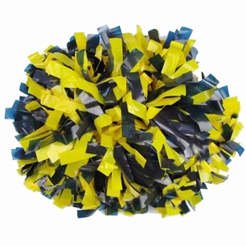 Double Color Surface Cheerleader Pompoms, Cheer Pom Poms Can Free Combination,High Quality, Sports Supplies Factory , 6 ", 10Pcs