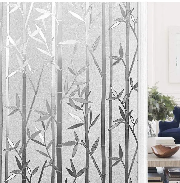 

18x79" Privacy Window Films No Adhesive Static Cling Frosted Window Film Peel & Stick For Glass Window Decor Well Done Stickers