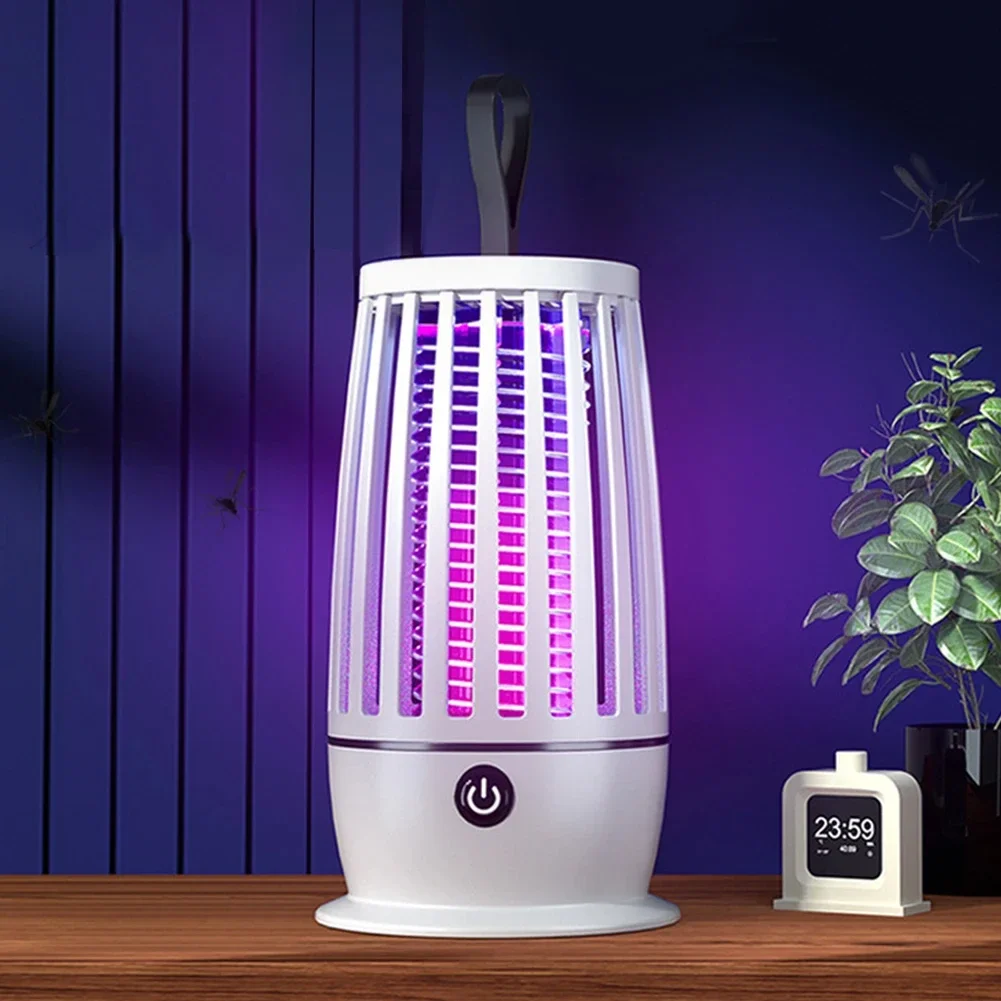 Description Picture 5 of itemPortable Mosquito Killer Lamp Rechargeable Insect Fly Trap Camping Lantern  Electric Mute Bug ZapperKiller Bedroom Mosquito Lamp