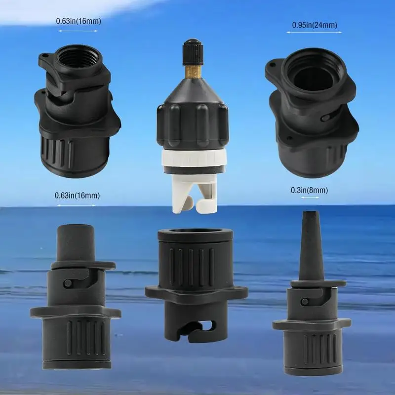 Inflatable Pump Adaptor Conventional Air Pump Adapter Conventional Strong Sealing Boat Adapter Leak Proof Nozzles For
