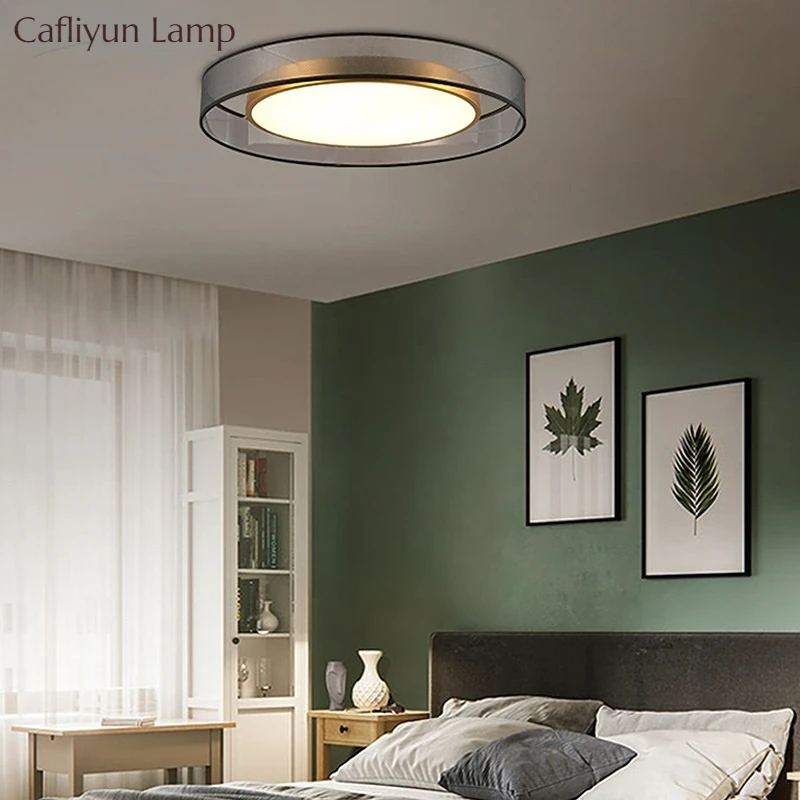 

Modern Led Ceiling Lamp Bedroom Lamp All Copper Simple Fashionable Decorative Living Room Lamp Nordic Simple Room Circular Light