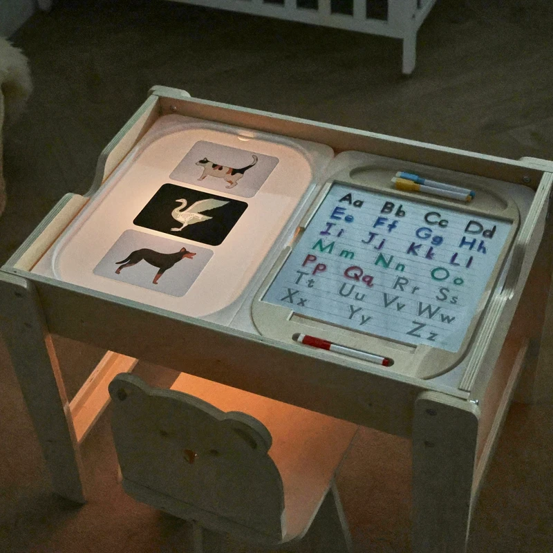 Montessori-Tischbrett-Spielzeug „The Baby's Sensory Activity“ löst sich bei verschiedenen taktilen Sensations, wenn man mit kleinen Händen berührt – Detail 27