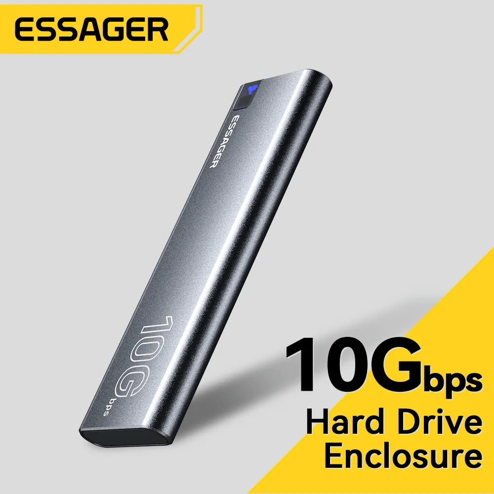 Essager Portatile Ssd 1Tb Disco Rigido Esterno 4Tb Disco Rigido Mobile 10Gbps Dispositivo Di Archiviazione Ad Alta Velocità Per Laptop/Desktop/Mac/Tel