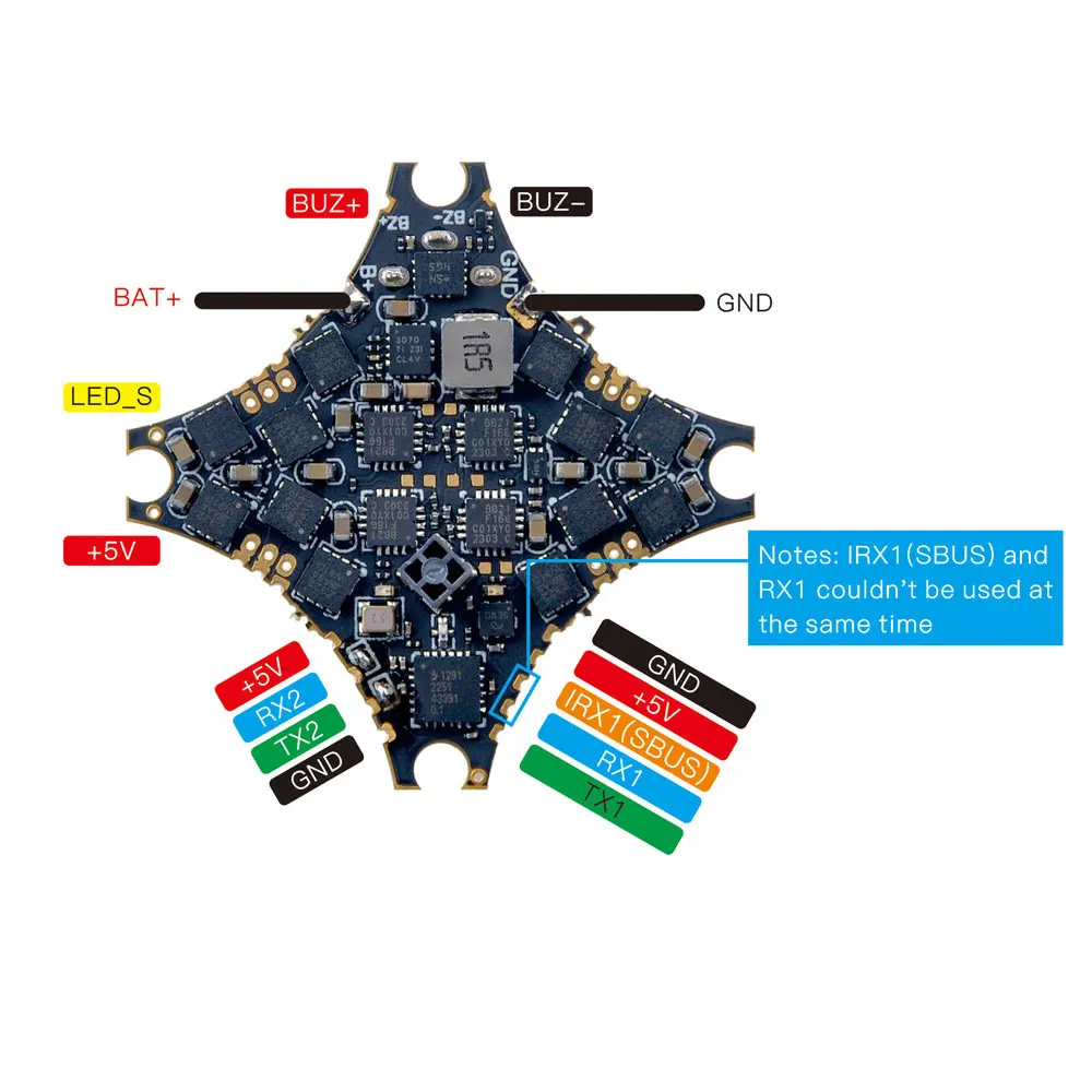HappyModel SuperX HD ELRS 1-2S AIO Flight Controller 12A ESC