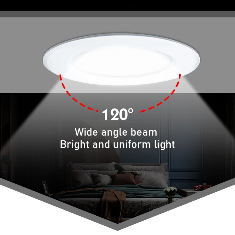 2-8pcs LED Downlight 220V Panel Lights 3W 5W 7W 9W 12W 15W Recessed Led Ceiling Down Light for Home Decor Lighting Spot Lamp