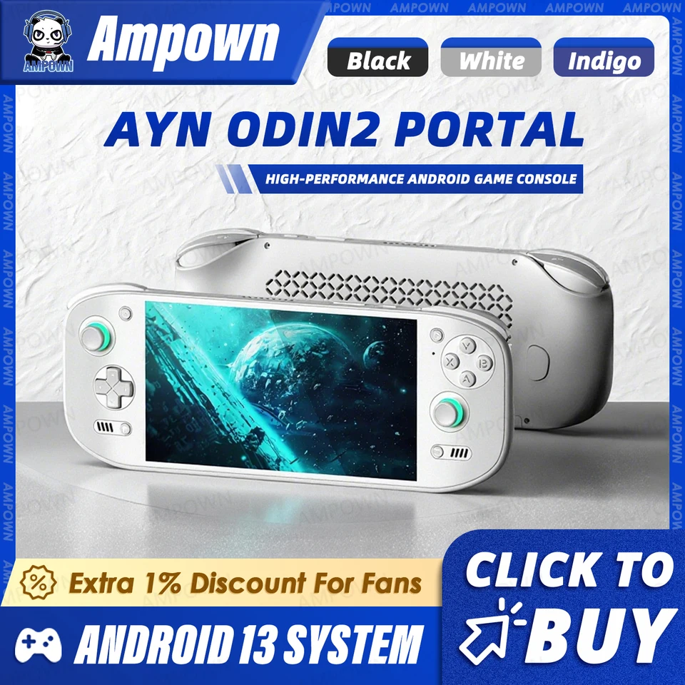 AYN Odin2 Portal Video Game Console 7'' OLED 120Hz Screen 4K Video