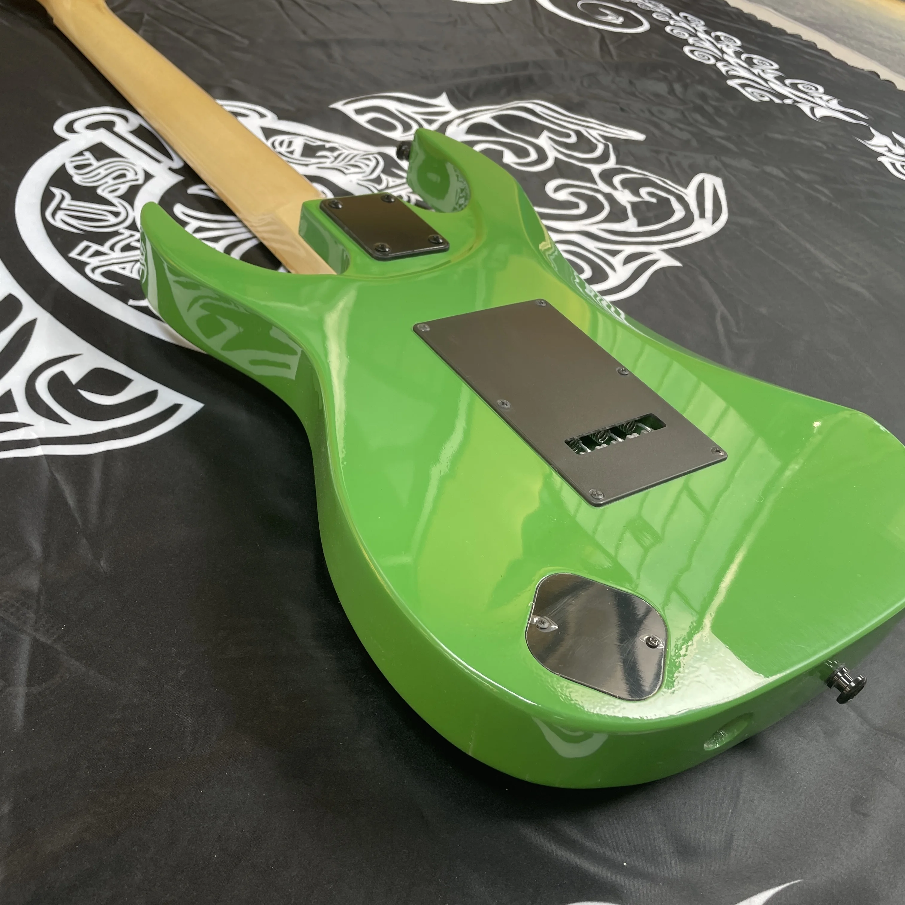 メイプル-7弦エレキギター,トリプルピックアップ,グリーン,在庫あり