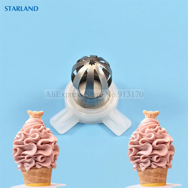 1個 ホーム＆キッチン 3種類の金型ノズル部品ステンレススチール魔法の