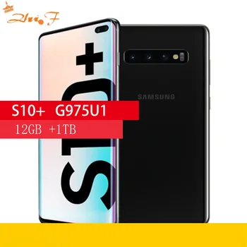 Samsung Galaxy S10+ g975U/U1 S10 Plus 12GB RAM 1TB ROM Telefono cellulare Snapdragon 855 Octa Core 6.4" 16MP e doppio 12MP NFC