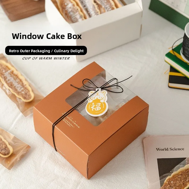 Trendy Glutinous Rice Cake Paaging Box Biscuit Cookie Box Nougat Caramel Wer Cookie Box Gift Box Small Western Pastry Box