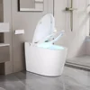 Smart Toilet, Tankless Elongated Electric 1pc Toilet with Smart Bidet, 1.28 GPF for In White with Seat Heating, Remote Control 1