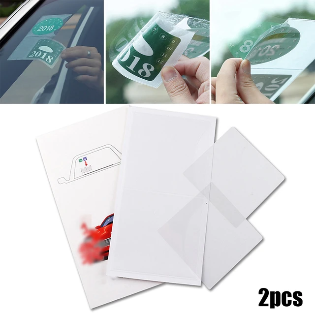 90mm X 90mm Transparent Backed Square Car Parking Permit Holder Pocket  Wallet For Car Windscreen Ticket Holder - AliExpress