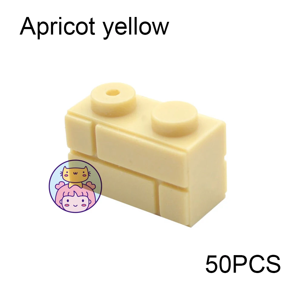 Building Blocks Toys Wall Striped Bricks 50pcs