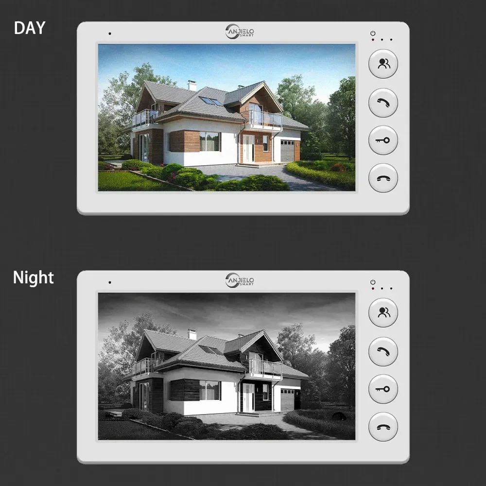 7-inch Video Doorbell Intercom System for Home Video Entry Phone IP65 Outdoor Me